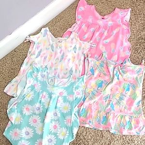 girls tropical shirts bundle